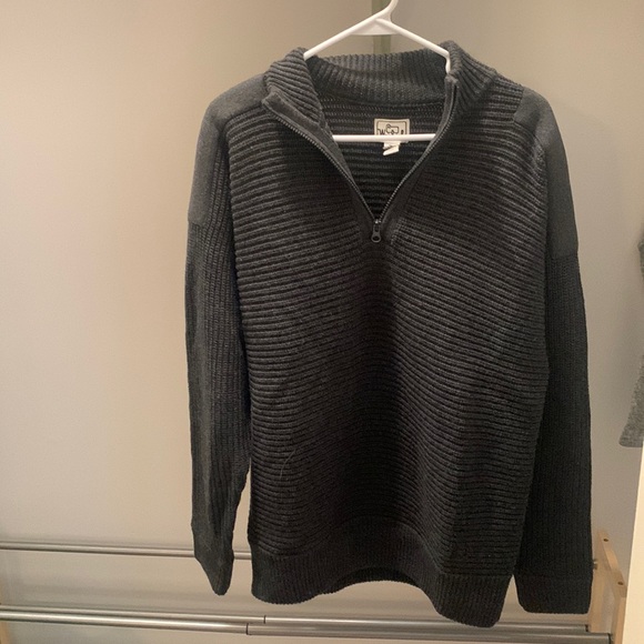 Woolrich Sweaters Mens Woolrich Gray Quarter Zip Sweater Size